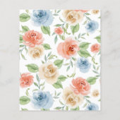 Budget Rosas para Bautizo & Primer Añito Einladung (Rückseite)