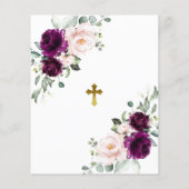 Budget Rosas para Bautizo & Primer Añito Einladung (Rückseite)