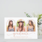 BUDGET Rose Gold Foil Marmor 3 Foto Abschluss (Stehend Vorderseite)
