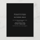 BUDGET-Rose Gold-Foil-Script-Abschluss-Foto (Rückseite)