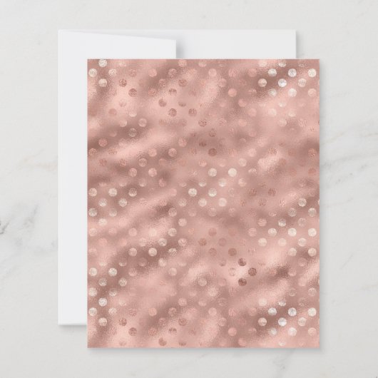 Budget Rose Gold Foto Abschluss Ankündigung (Rückseite)