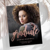 Budget Rose Gold Foto Abschluss Ankündigung