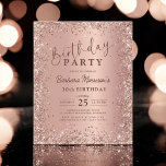 Budget Rose Gold Glitzer 30. Geburtstag Einladung Flyer<br><div class="desc">Feiern Sie Ihren 30. Geburtstag stilvoll mit der Budget Rose Gold Glitzer 30. Geburtstag Einladung! Dieses elegante und dennoch erschwingliche Angebot besticht durch ein wunderschönes Golddesign-Design in der Rose, das ideal für diejenigen ist, die eine Touch Glamour zu ihrem Geburtstag hinzufügen möchten, ohne zu viel Geld auszugeben. Es ist eine...</div>