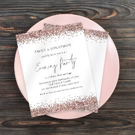 BUDGET Rose Gold Glitzer Abend laden ein