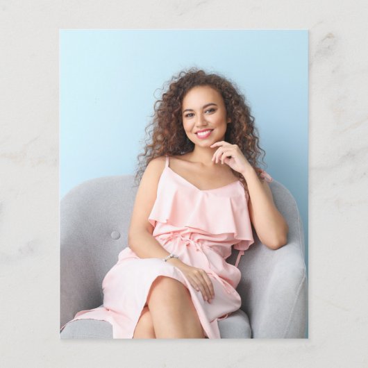 Budget Rose Gold Glitzer Abschluss Vielen Dank (Rückseite)