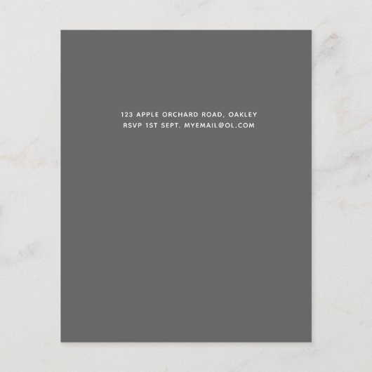 Budget Rose Gold Glitzer Foil Look Hochzeit (Rückseite)