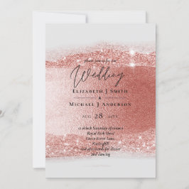 Budget Rose Gold Glitzer Foil Look Hochzeit