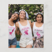 Budget Rose Gold Glitzer Foto Hen Party Vielen Dan (Rückseite)