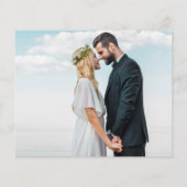 Budget Rose Gold Glitzer Foto Hochzeit Vielen Dank (Rückseite)