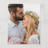 Budget Rose Gold Glitzer Foto Hochzeit Vielen Dank (Rückseite)