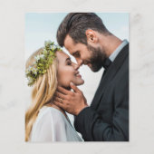 Budget Rose Gold Glitzer Foto Hochzeitsgarantie (Rückseite)