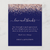 Budget Rose Gold Glitzer Foto Hochzeitsgarantie (Vorderseite)