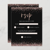 Budget Rose Gold Glitzer Script Black UAWG (Vorne/Hinten)
