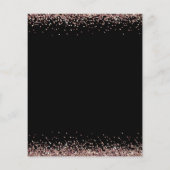 Budget Rose Gold Glitzer Script Black UAWG (Rückseite)