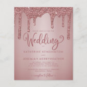 BUDGET Rose Gold Glitzer Sparkle Wedding (Vorderseite)