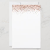 Budget Rose Gold Glitzer Sweet 16 Geburtstag Einla (Rückseite)