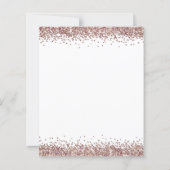 Budget Rose Gold Glitzer Weihnachten Lasse Party (Rückseite)