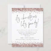 Budget Rose Gold Glitzer Weihnachten Lasse Party (Vorderseite)