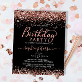 Budget Rose Gold jedes Alters Black Birthday Einla