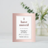 Budget Rose Gold modern Ich habe die Ankündigung v (Stehend Vorderseite)