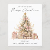 Budget Rose Gold Tree 2026 Kalender Weihnachten (Vorderseite)