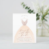 Budget Rose Gold Wedding Dress Brautparty (Stehend Vorderseite)
