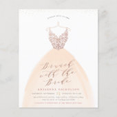 Budget Rose Gold Wedding Dress Brautparty (Vorderseite)