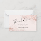 Budget Rose Goldene Dusche Vielen Dank Mitteilungskarte (Vorderseite)