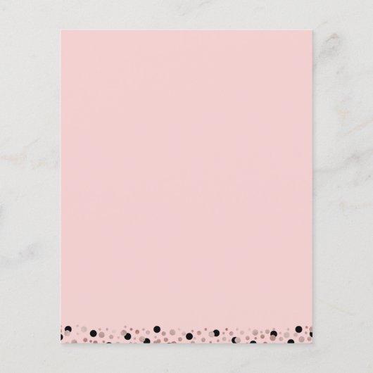 Budget Rose Script Foto Abschluss Ankündigung (Rückseite)