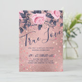 BUDGET Rosegold Blue Pink WEDDING Girly Glam (Stehend Vorderseite)