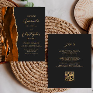 Budget-Rost-Gold-Achat-Dunkler-QR-Code-Hochzeit