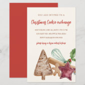 Budget Rot Grün Cookie-Austausch-Weihnachtsfeier (Vorne/Hinten)