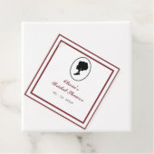 Budget Rote Rose Florals Bridgerton Brautparty Geschenkanhänger (Beispiel)