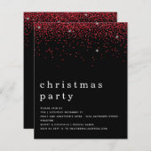 Budget Roter Glitzer Weihnachtsfeiertag Party Schw (Vorne/Hinten)