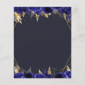 Budget Royal Blue Butterfly Sweet 16 Einladung (Rückseite)