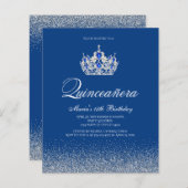 Budget Royal Blue Quinceanera (Vorne/Hinten)