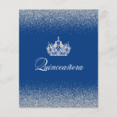 Budget Royal Blue Quinceanera (Rückseite)