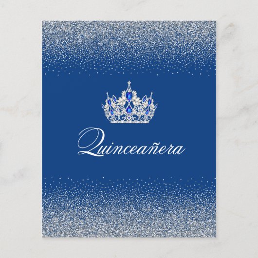 Budget Royal Blue Quinceanera (Rückseite)