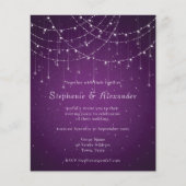 Budget Royal Lila & String Lights Abend Party (Vorderseite)