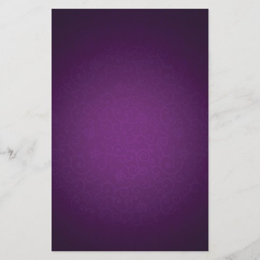 Budget Royal Lila String Lights Wedding Menu (Rückseite)