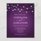 Budget Royal String Lights Hearts Lila Wedding (Vorderseite)