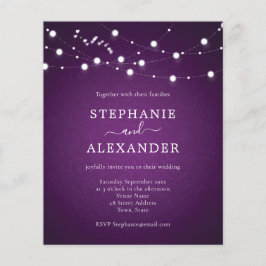 Budget Royal String Lights Hearts Lila Wedding