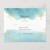 BUDGET/ RSVP Card-Flyer. Flyer (Hinten)