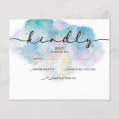 BUDGET/ RSVP Card-Flyer. Flyer (Hinten)