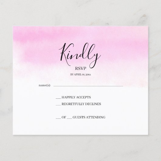 BUDGET/ RSVP Card-Flyer. Flyer (Hinten)