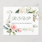 Budget - RSVP-Karte. (Vorderseite)