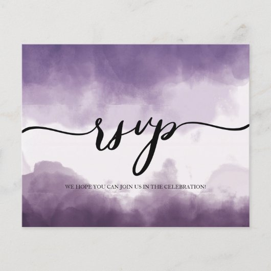 Budget/RSVP-Karte. Flyer (Vorne)