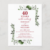 Budget Ruby 40. Hochzeitstag Blumenladen (Vorderseite)