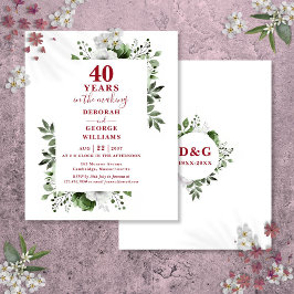 Budget Ruby 40. Hochzeitstag Blumenladen