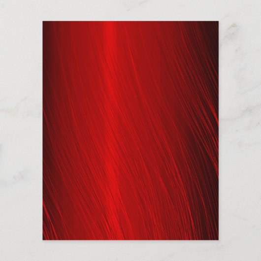 Budget Ruby Red Gray Wirbel Hochzeit Einladung (Rückseite)